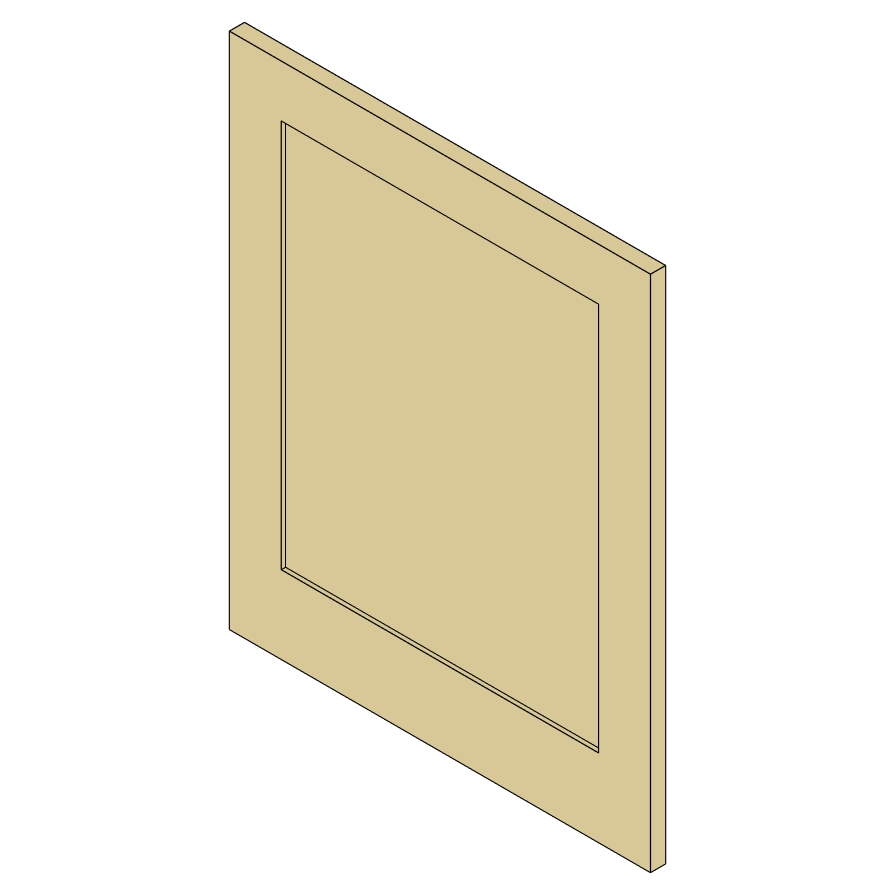 3/4 painted post finished all around